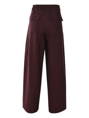 MID RISE COTTON WOOL UTILITY PANT