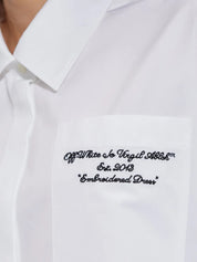 POPLIN ROXY SHIRT DRESS WHITE BLACK