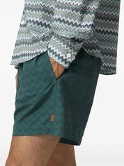 Tonal zigzag swim trunks