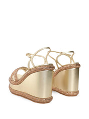 Crystal-embellished sandals