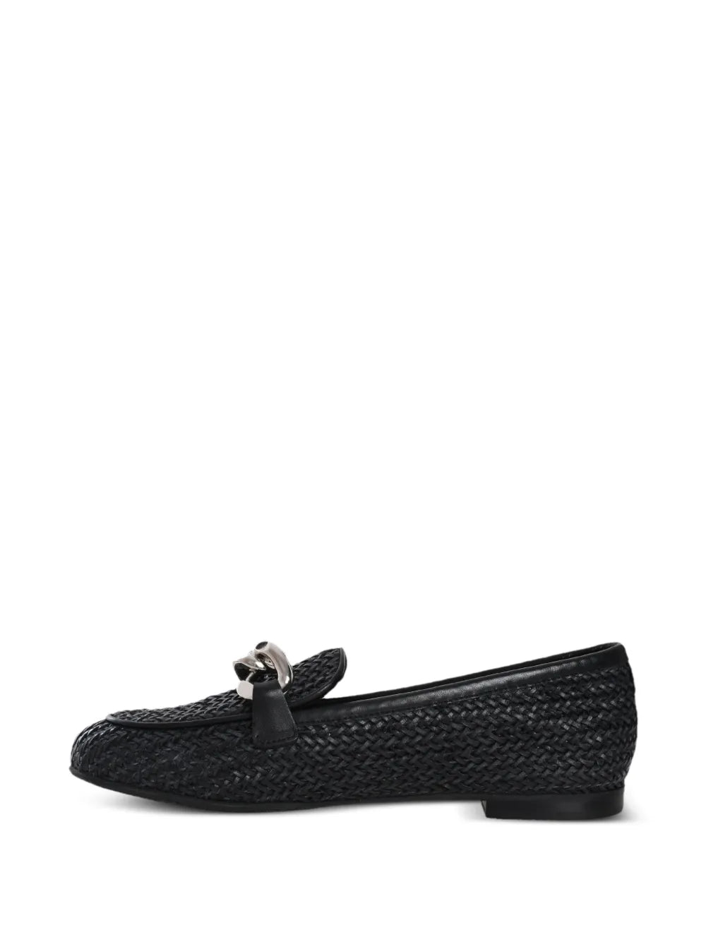 Chain-link detail loafers