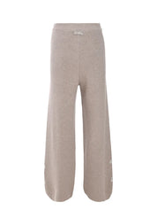 EMBELLISHED STRAIGHT LEG PANT IN TAUPE