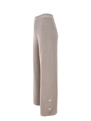 EMBELLISHED STRAIGHT LEG PANT IN TAUPE