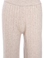 CABLE KNIT PANT IN SAND