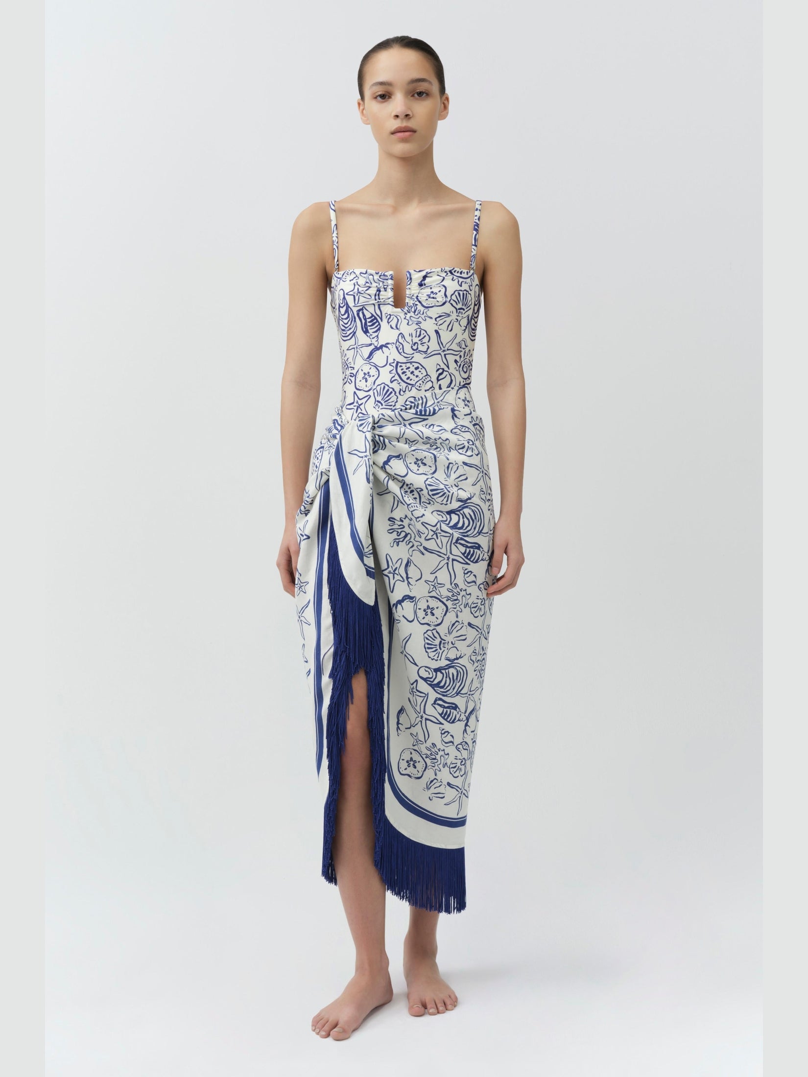 Russo pareo with fringe