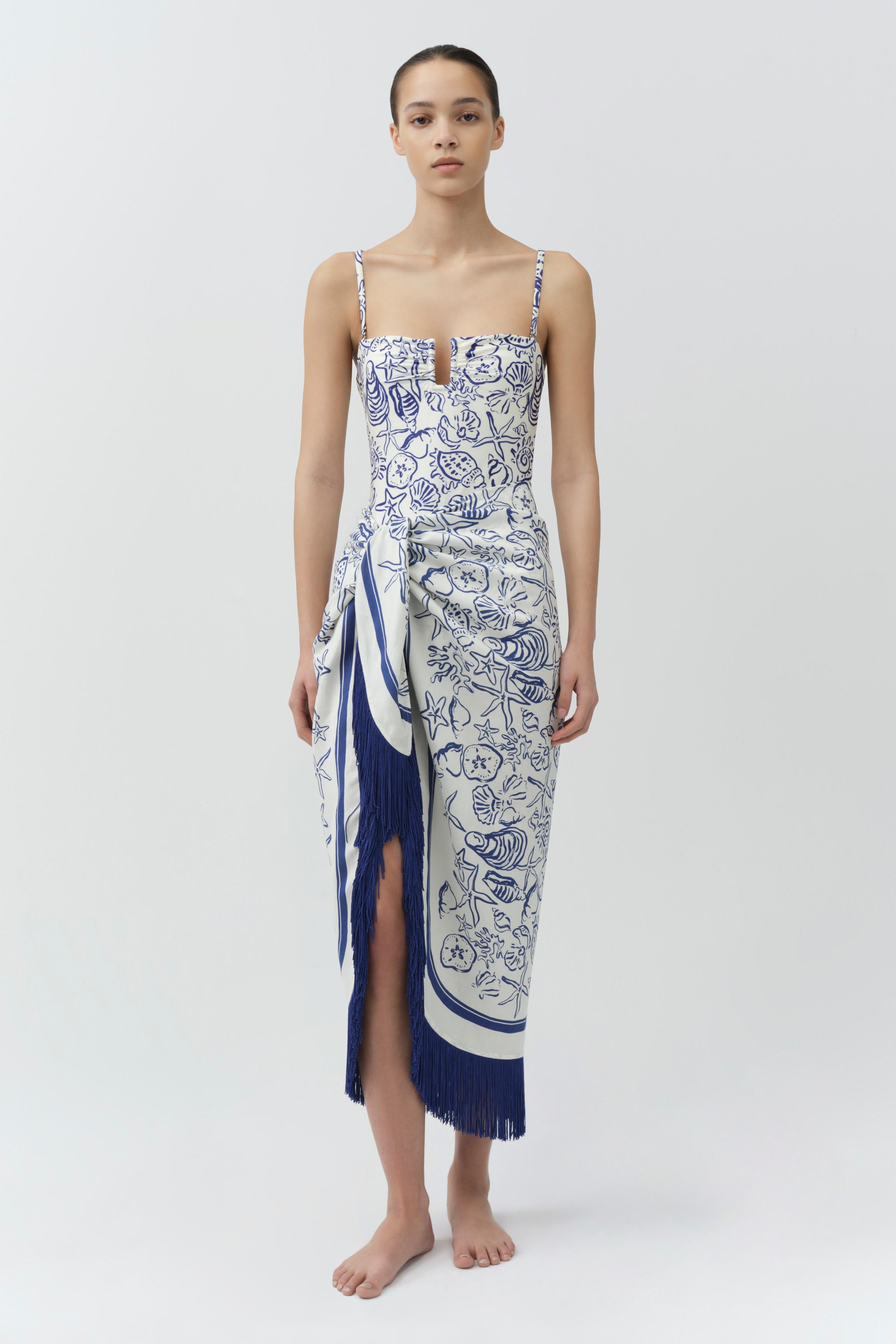 Russo pareo with fringe