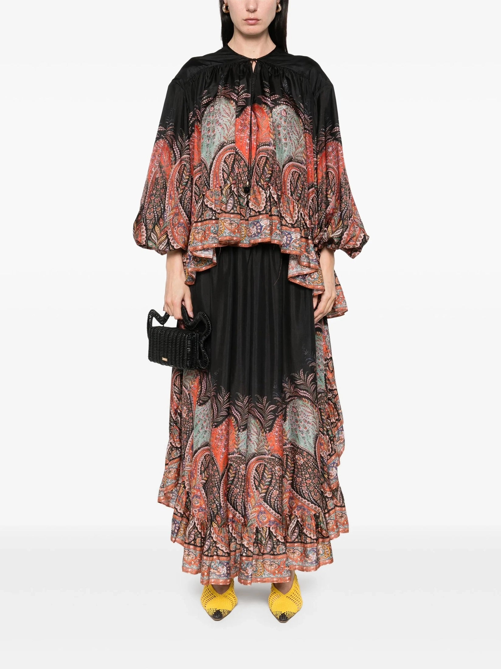 Rhiannon ruffle billow blouse
