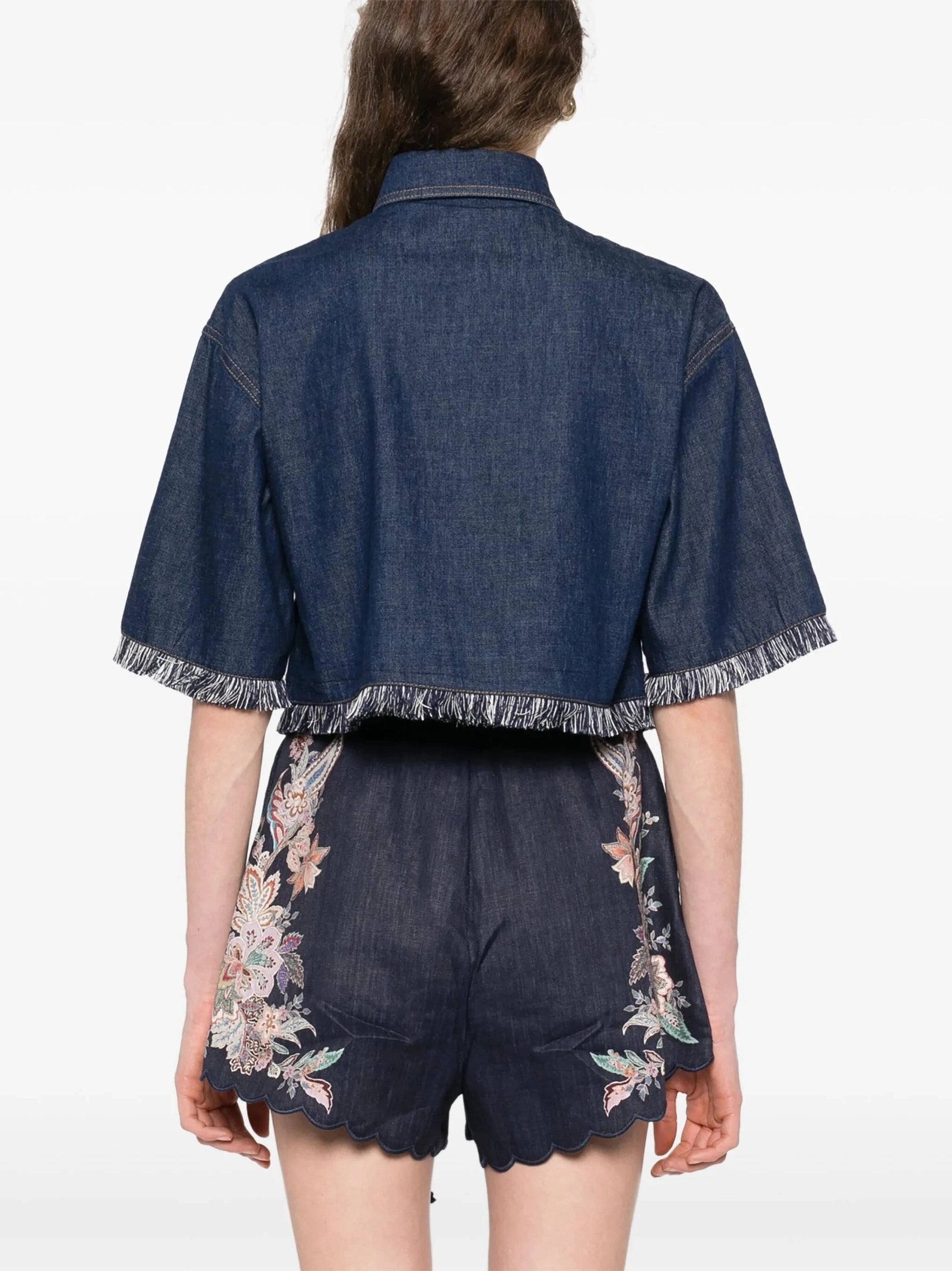 Rhiannon fringe denim shirt