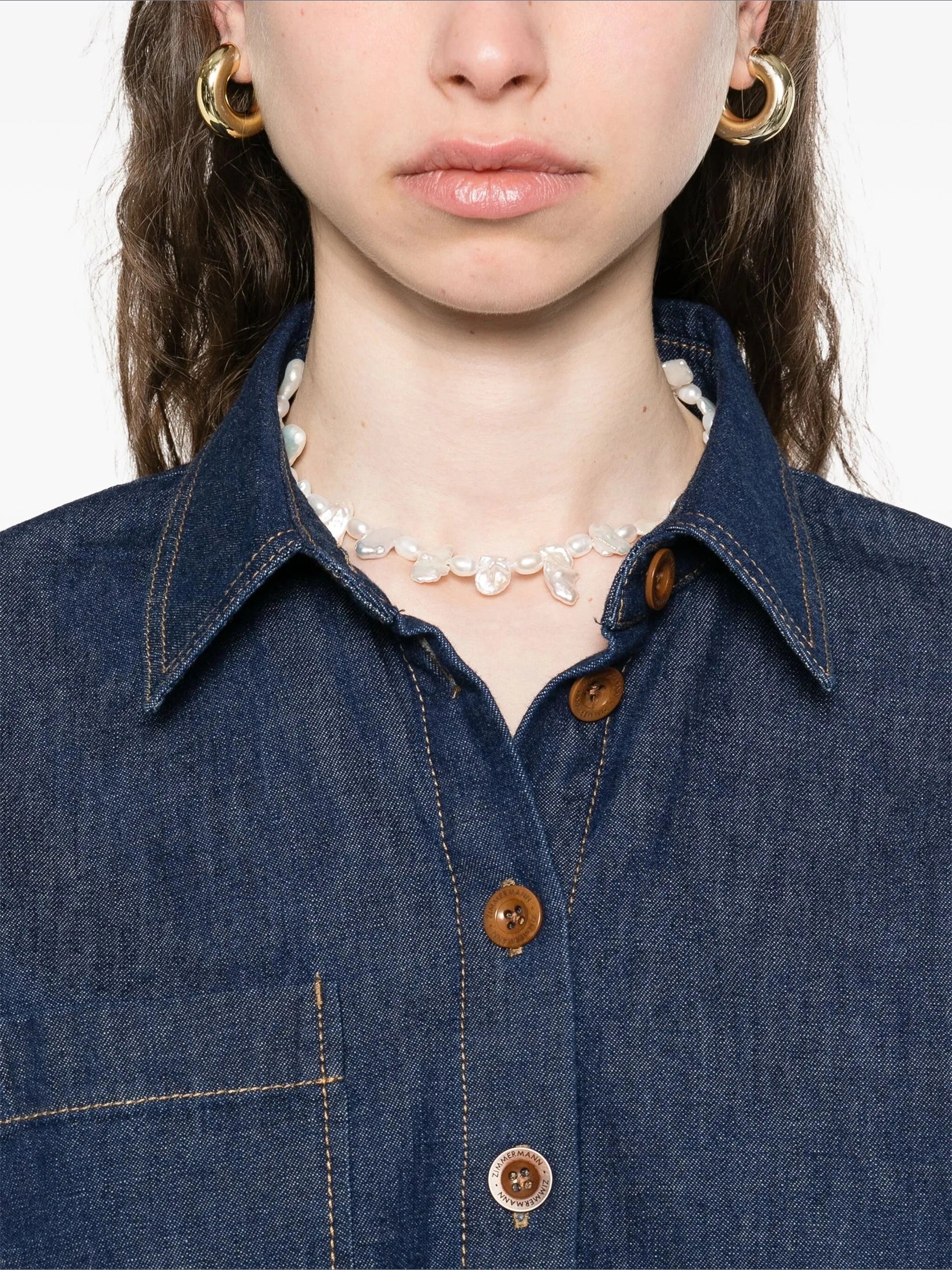 Rhiannon fringe denim shirt