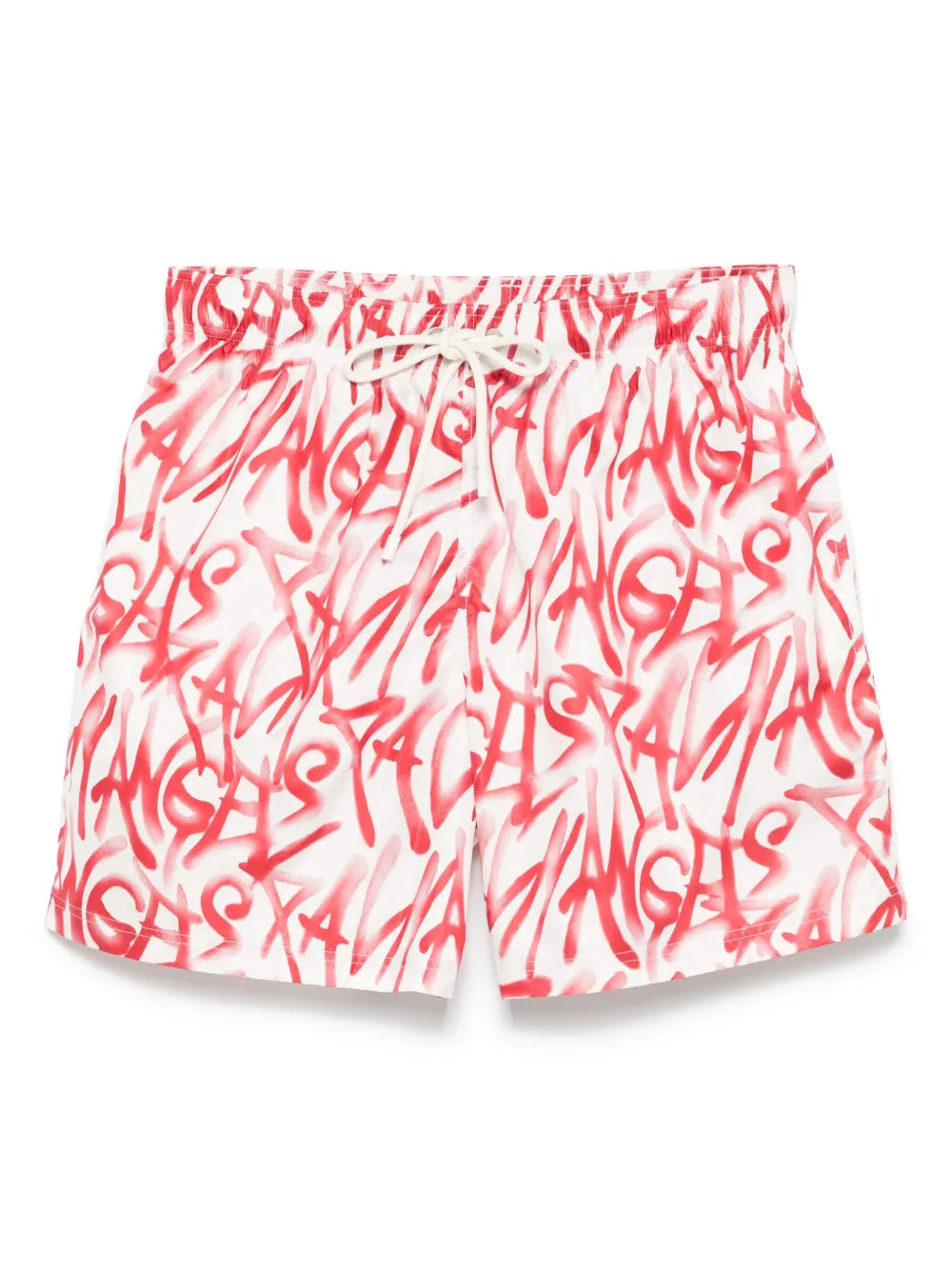 GRAFFITI SWIMSHORT OFF WHITE RED