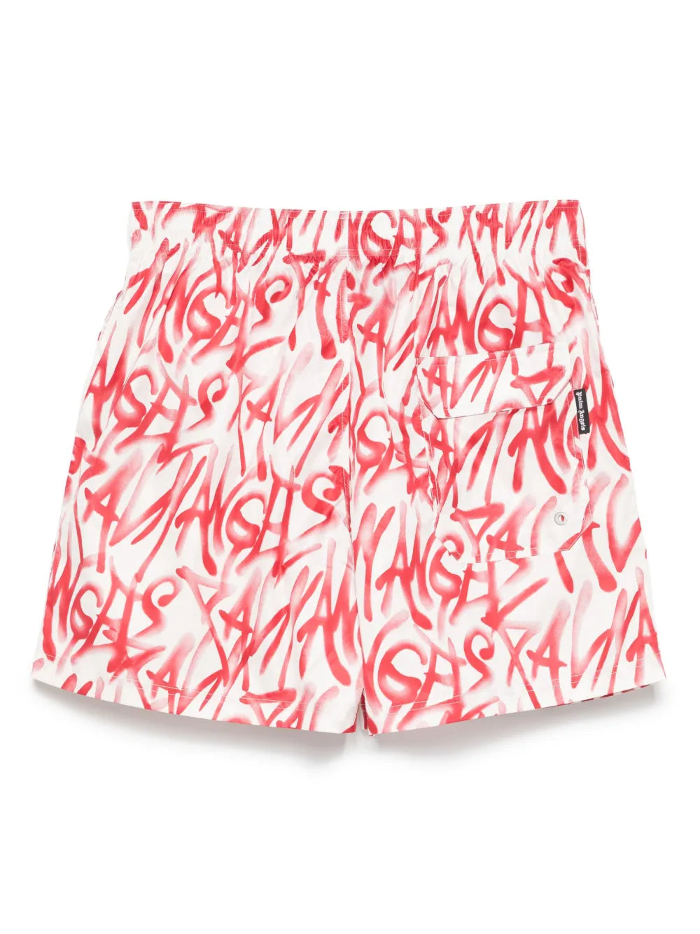 GRAFFITI SWIMSHORT OFF WHITE RED