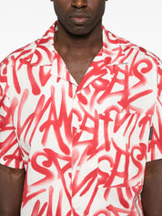 GRAFFITI BOWLING SHIRT SS OFF WHITE RE