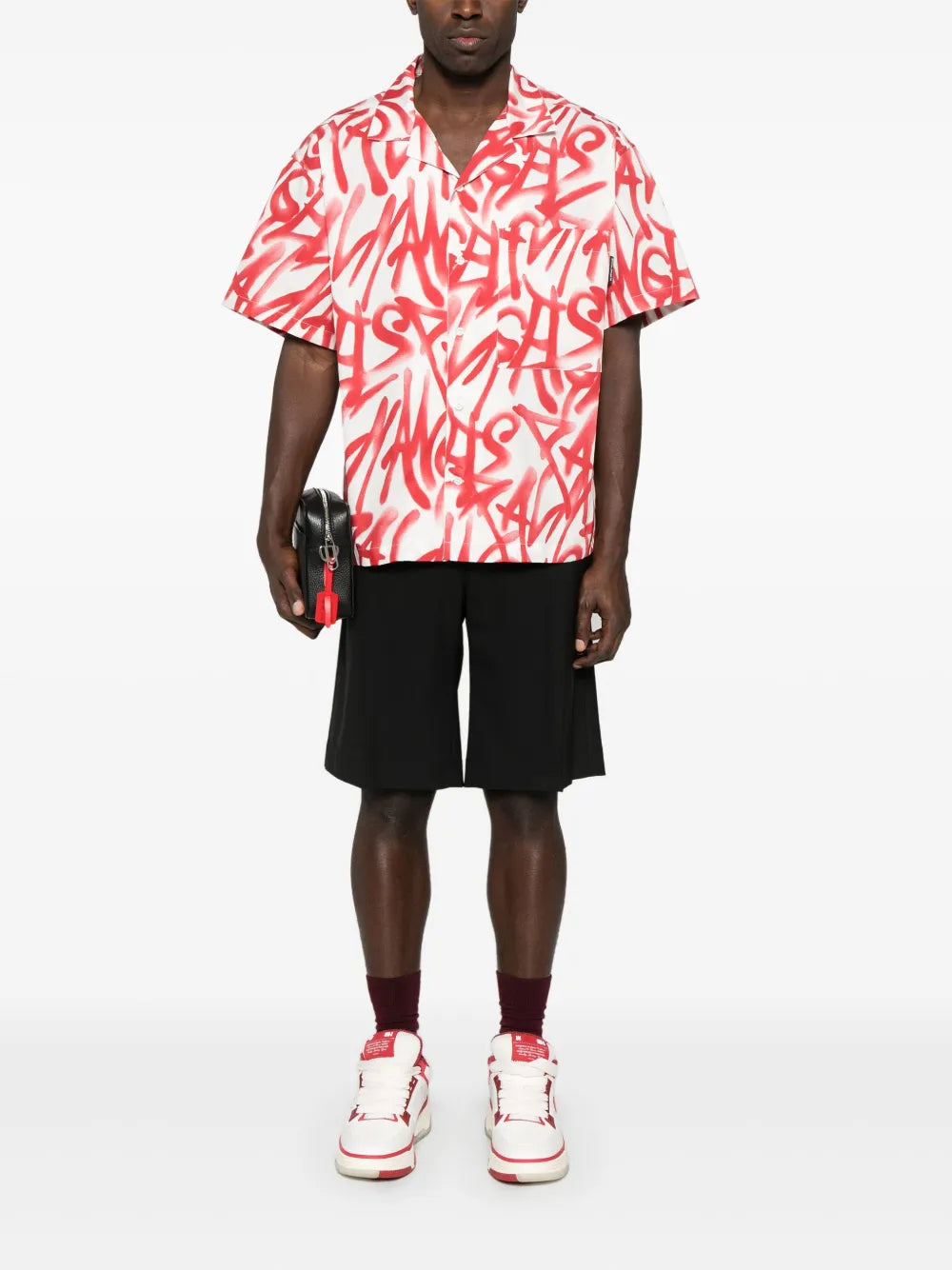 GRAFFITI BOWLING SHIRT SS OFF WHITE RE