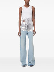 Rabanne metallic detailing jeans