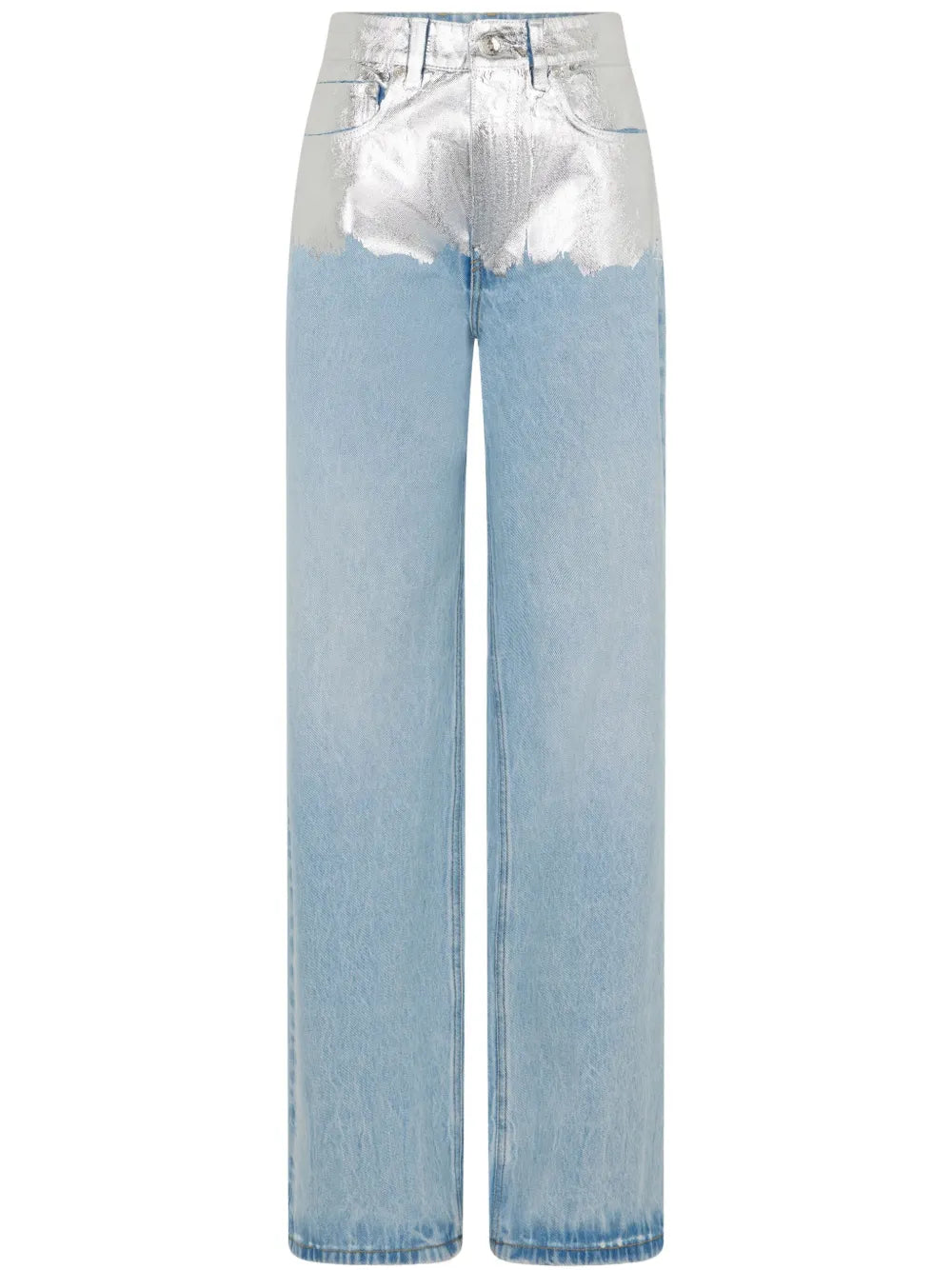 Rabanne metallic detailing jeans
