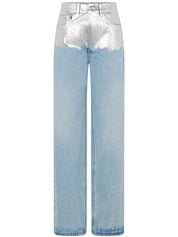 Rabanne metallic detailing jeans