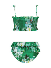 EVERLEY SHIRRED FRILL BIKINI