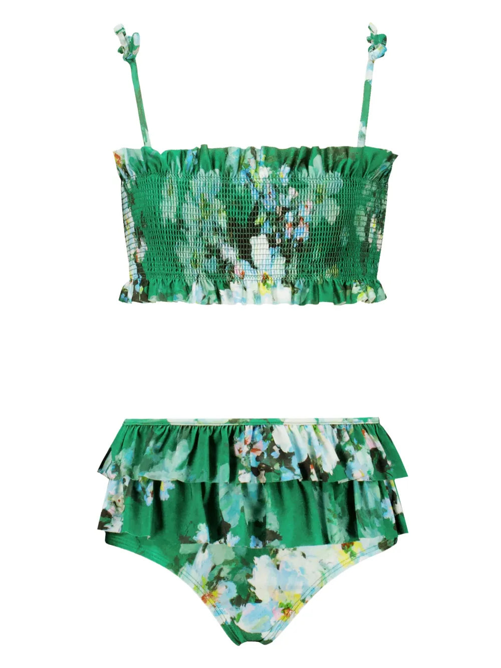 EVERLEY SHIRRED FRILL BIKINI