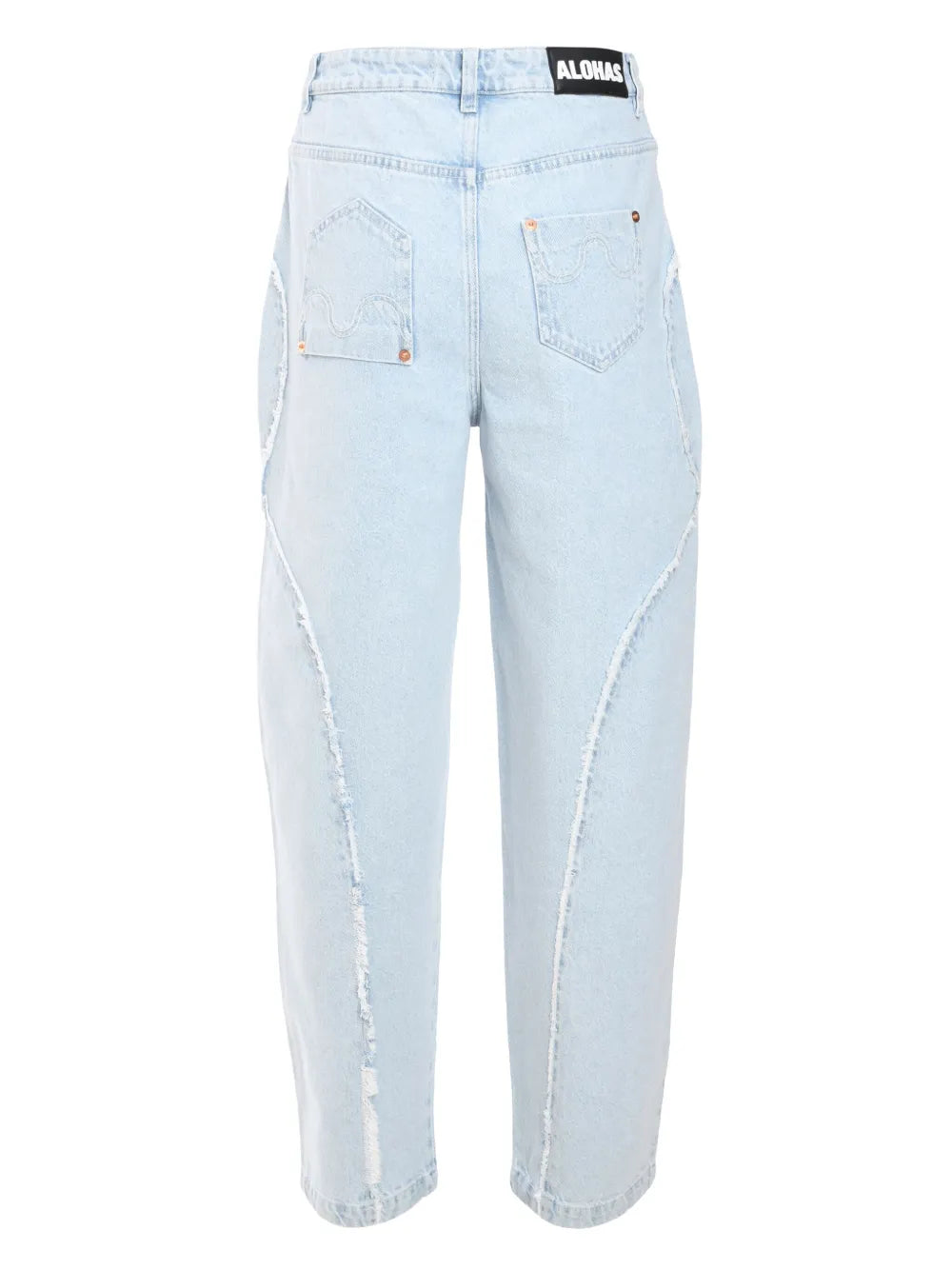 LORENZA LIGHT BLUE DENIM TROUSERS