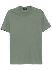 Zanone Cotton T-shirt – Fern Green