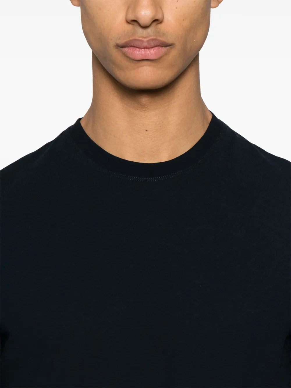 Zanone Cotton T-shirt – Navy Blue