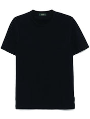 Zanone Cotton T-shirt – Navy Blue