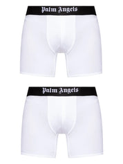 PALM ANGELS BOXER BIPACK WHITE BLACK