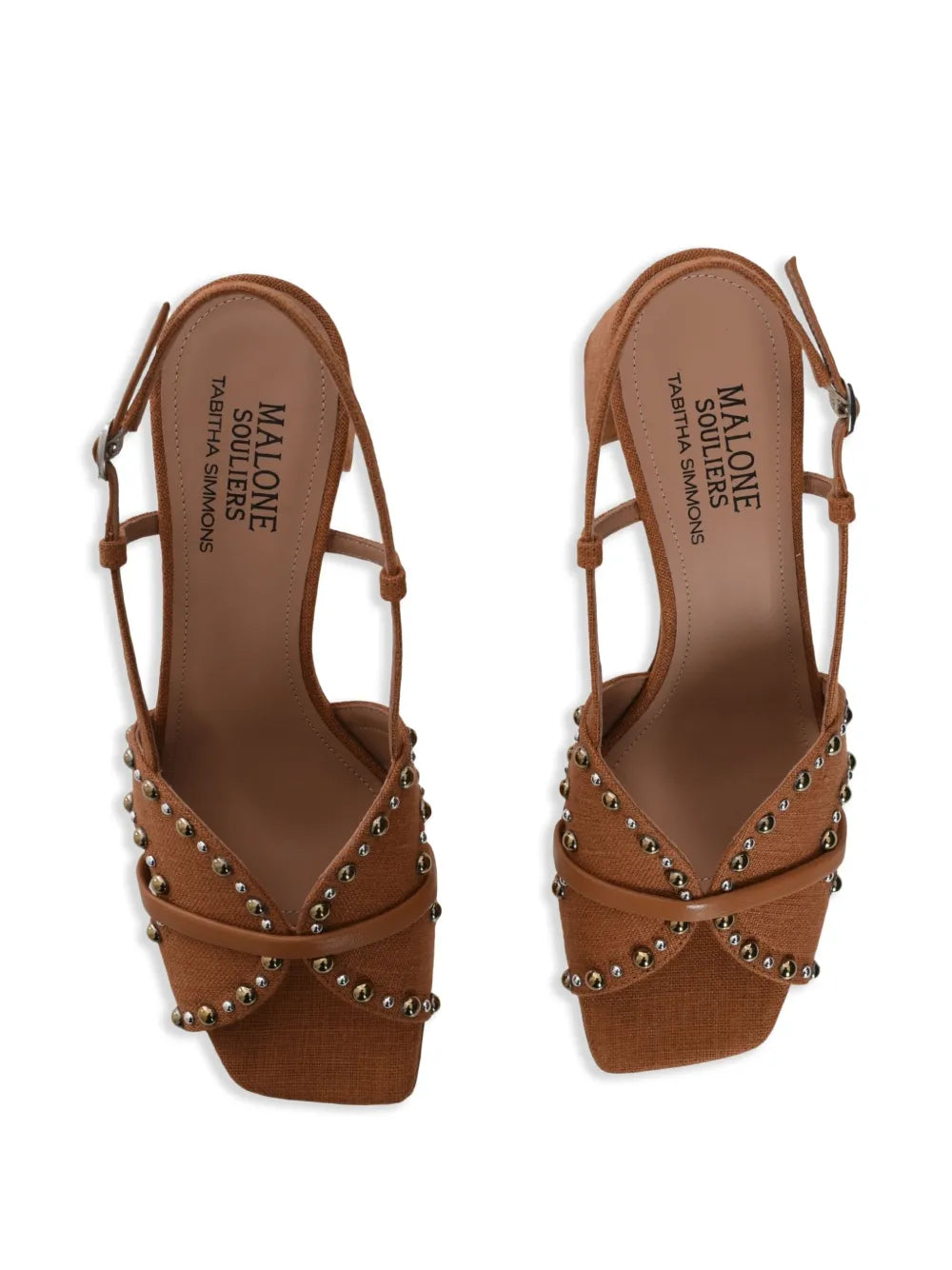 Katarina 45 Brown Linen Sandals