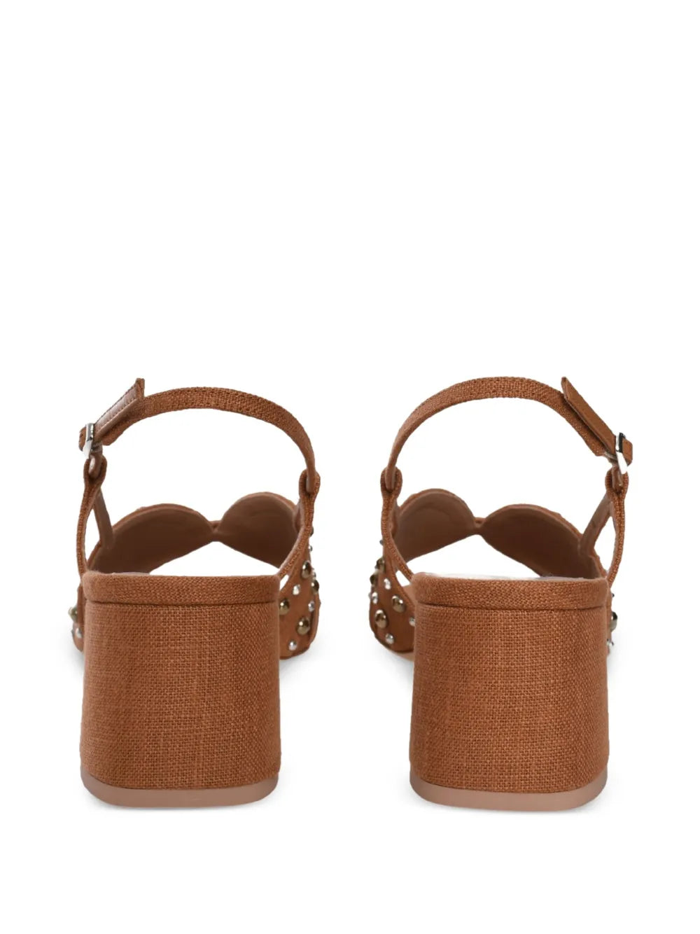 Katarina 45 Brown Linen Sandals