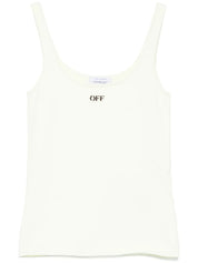 OFF STAMP SLICK TANK TOP LIME CREAM MOLE