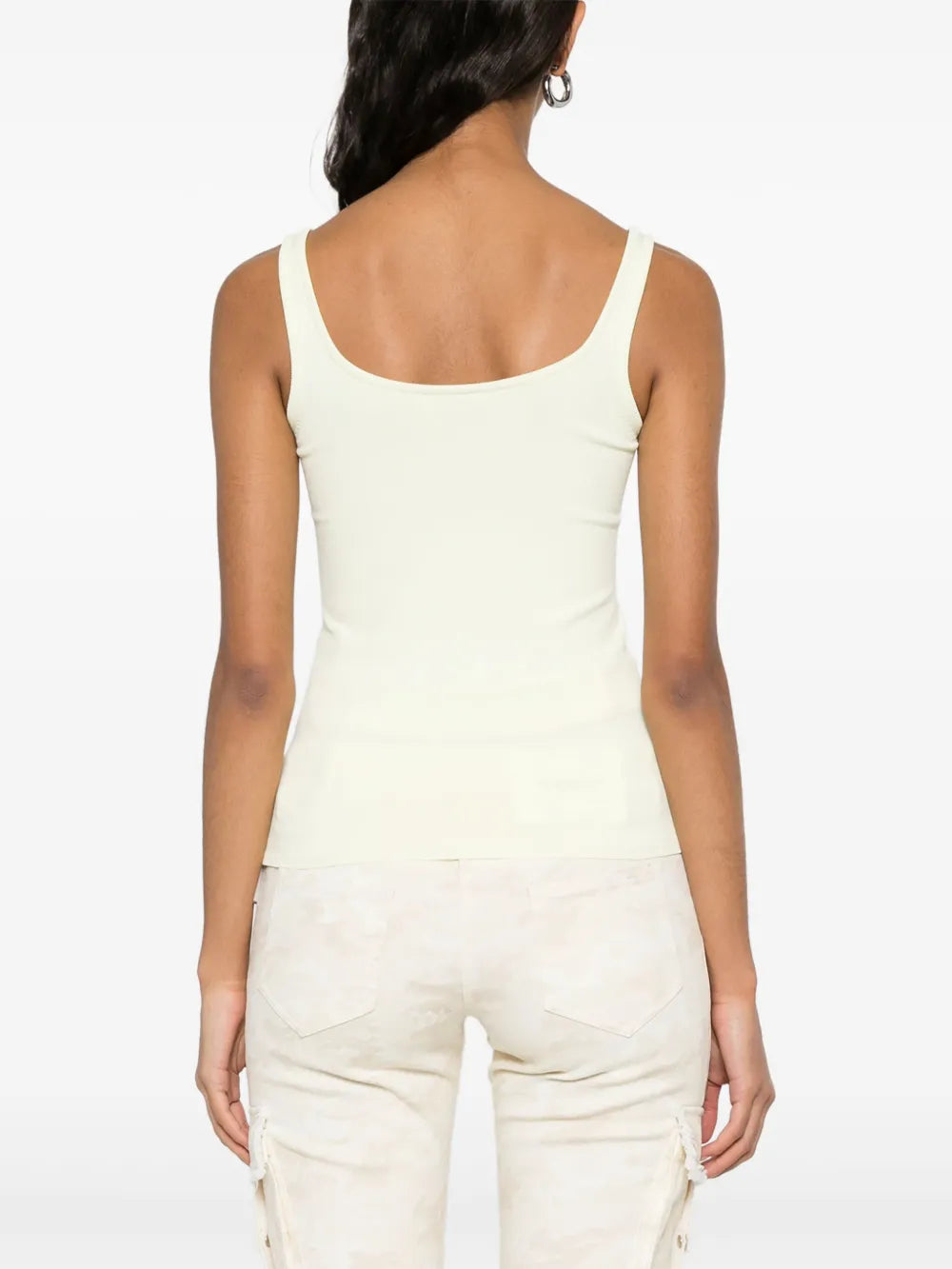 OFF STAMP SLICK TANK TOP LIME CREAM MOLE