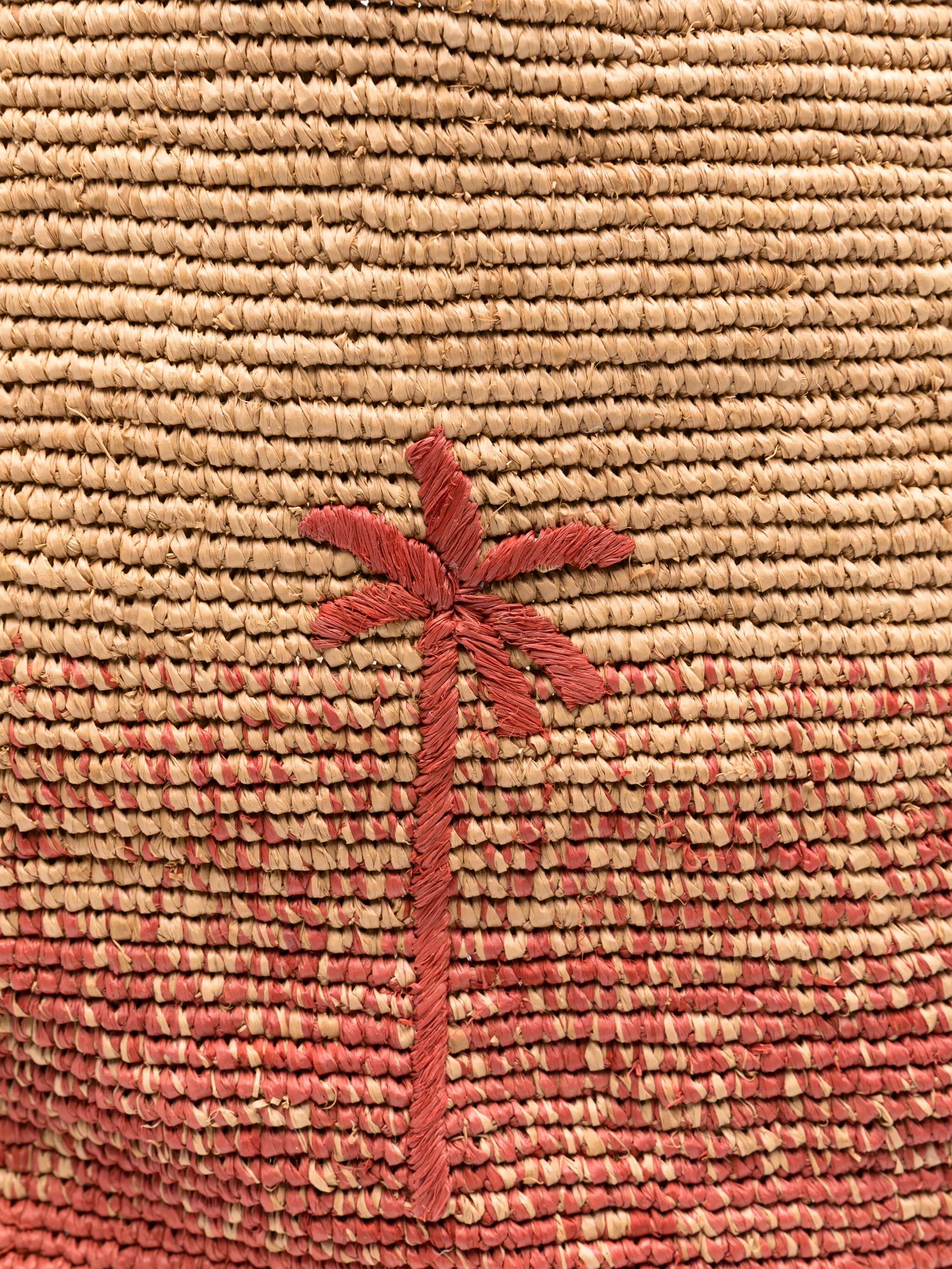 MANEBI RAFFIA MAXI TOTE BAG