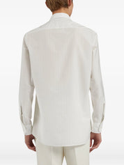 Striped Button-Up Shirt