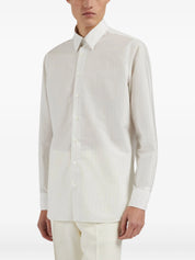 Striped Button-Up Shirt