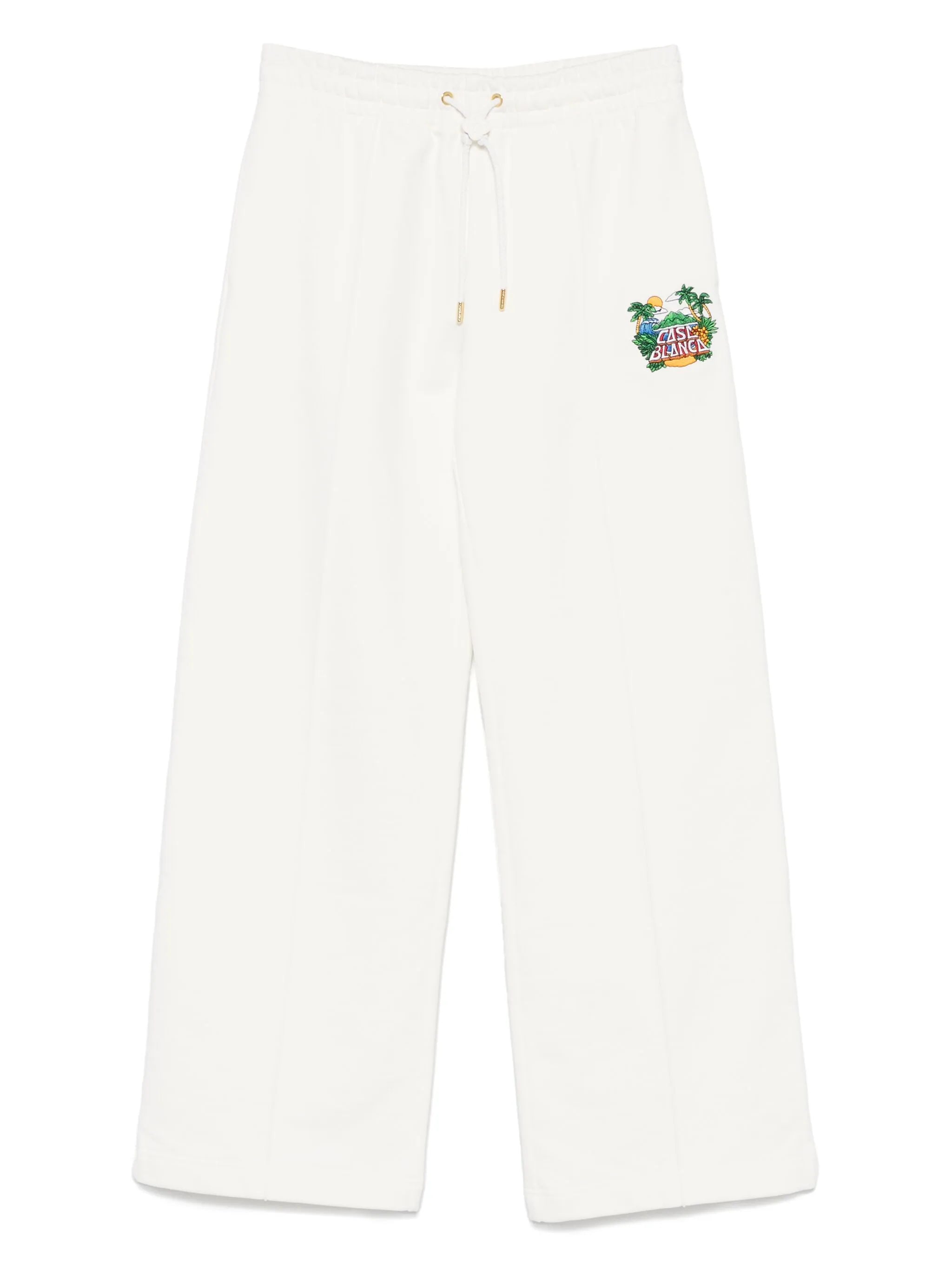 CASA BEACH WAVE PRINTED OPEN HEM SWEATPANTS