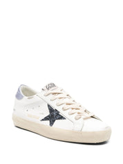 SUPER STAR LEATHER UPPER AND TOE GLITTER STAR LAMINATED HEEL