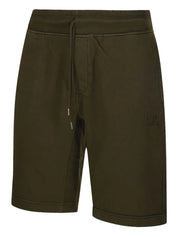 COTTON DIAGONAL FLEECE LOGO SHORTS