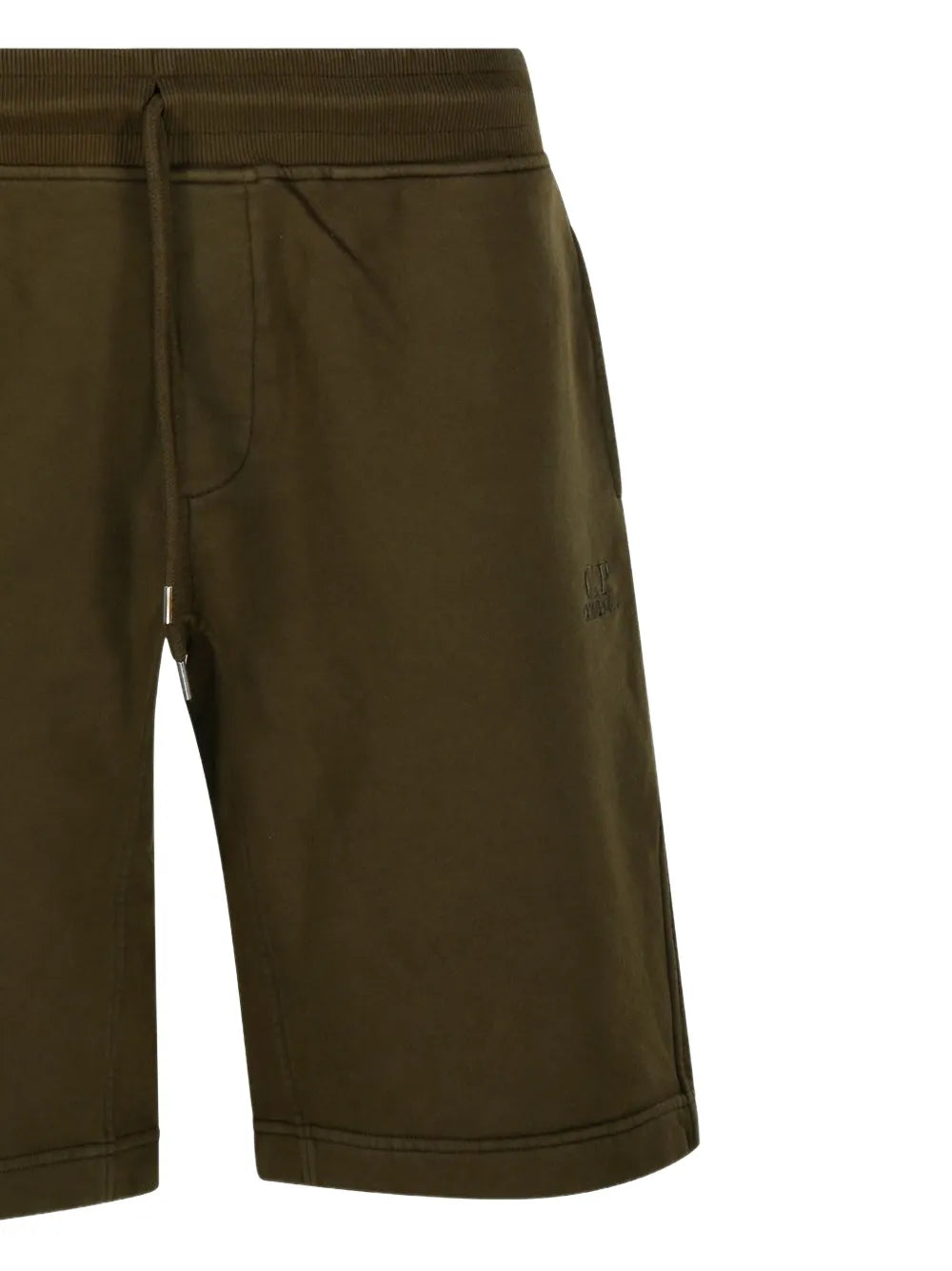 COTTON DIAGONAL FLEECE LOGO SHORTS