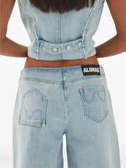 ERICA LIGHT BLUE DENIM SHORTS