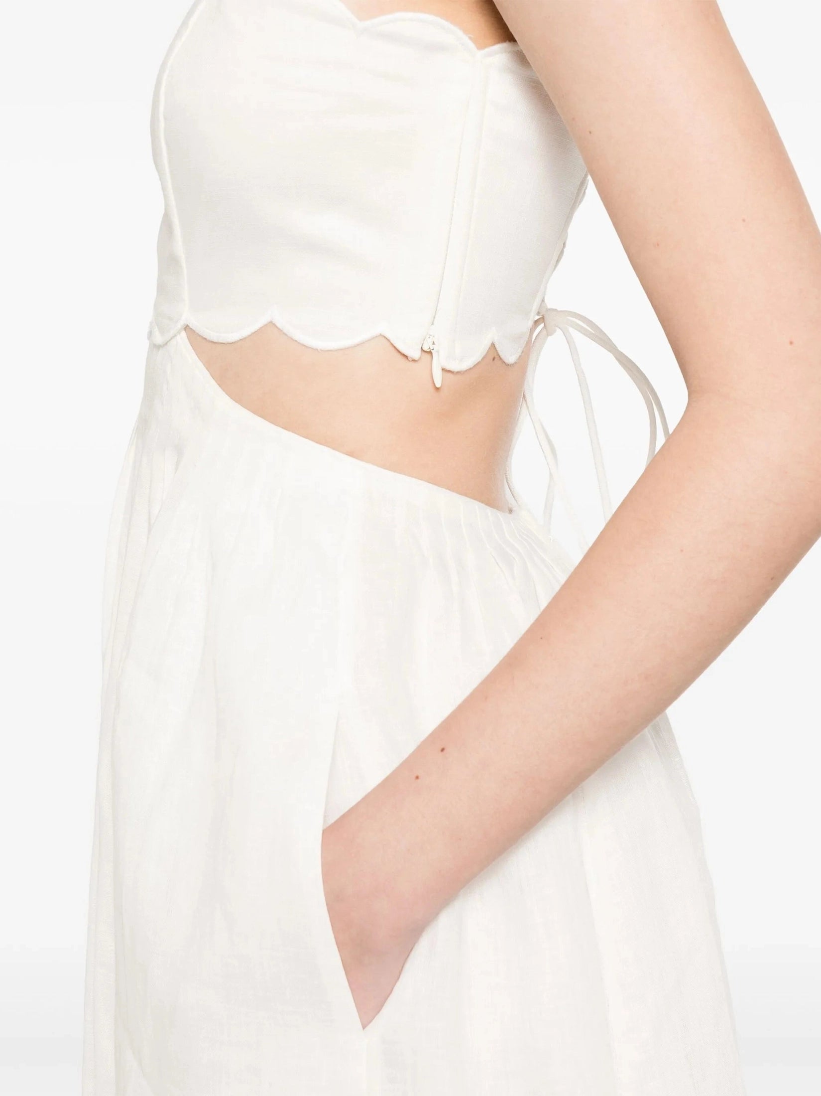 Rhiannon scallop midi dress