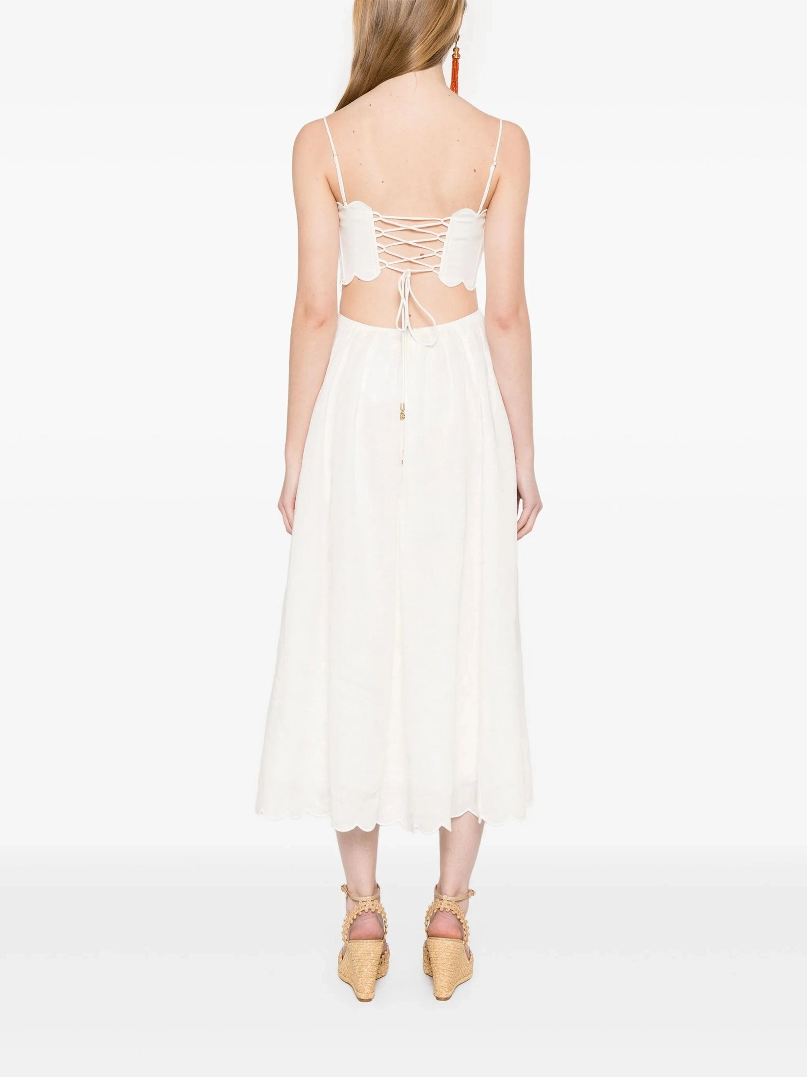 Rhiannon scallop midi dress