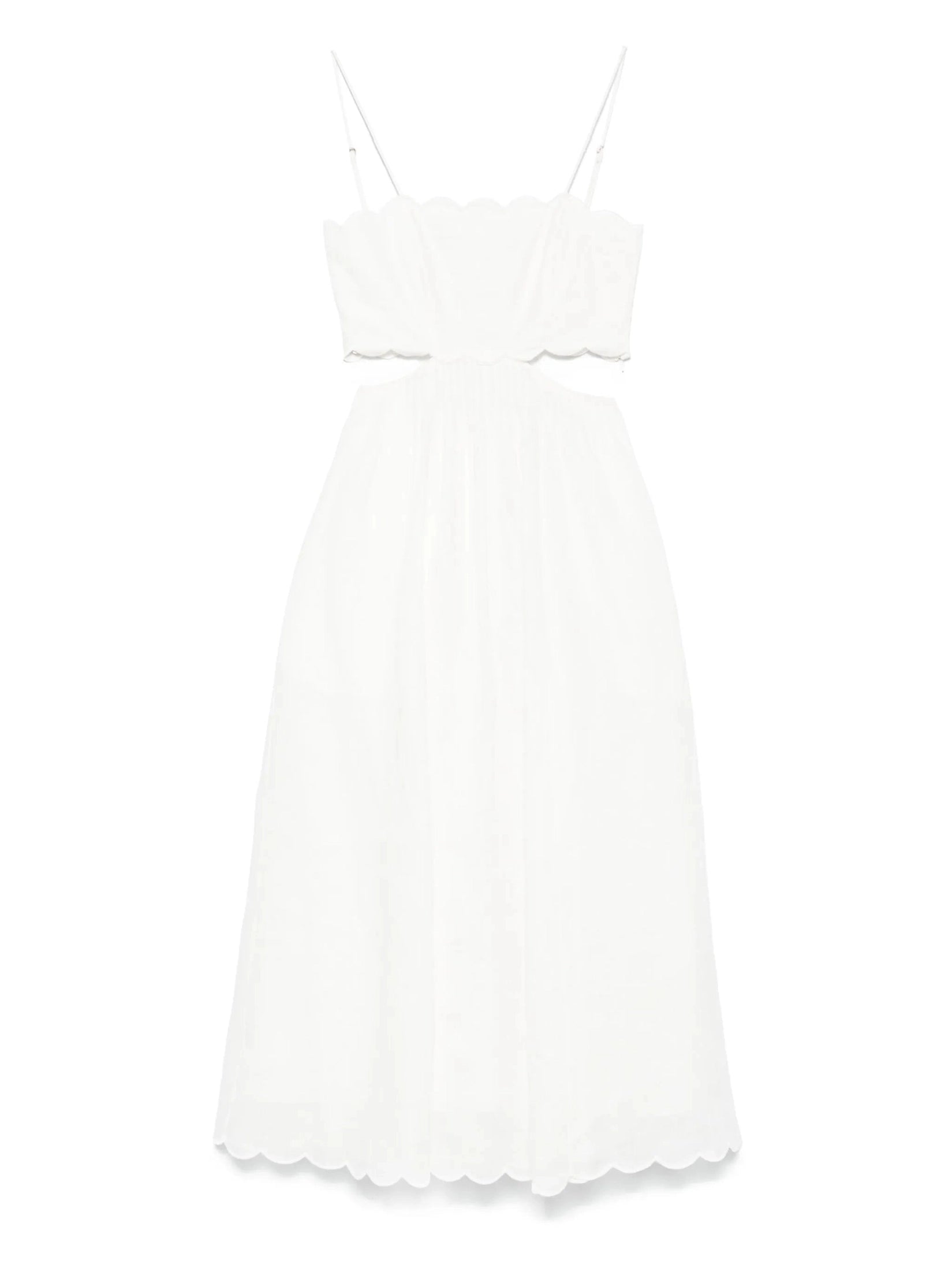 Rhiannon scallop midi dress