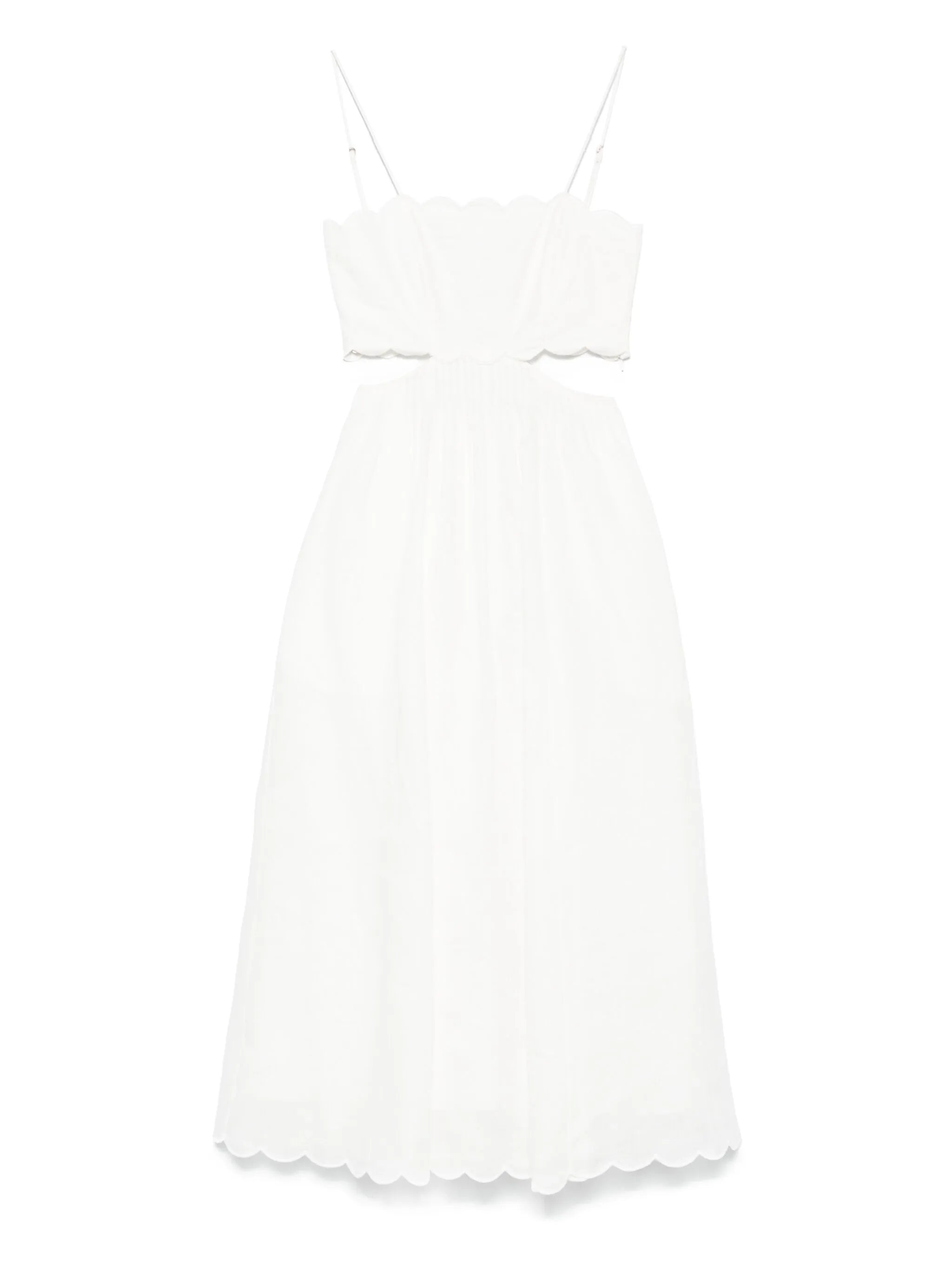 RHIANNON SCALLOP MIDI DRESS