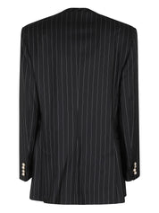 WOOL PINSTRIPE OVERSIZED BLAZER