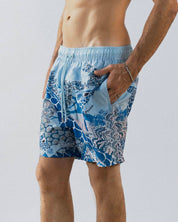 Blue giraffe swim short solmare