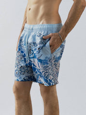 Blue giraffe swim short solmare