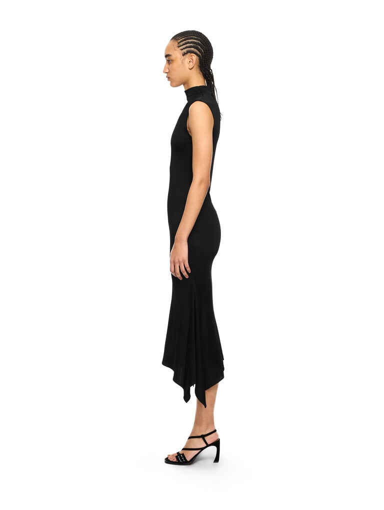 Fluid Sleeveless Midi Dress