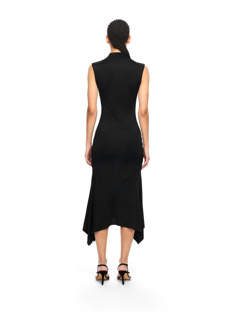 Fluid Sleeveless Midi Dress