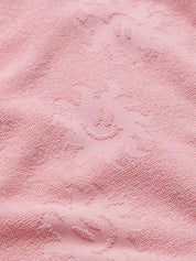 Hooded poncho sunny towelling pink