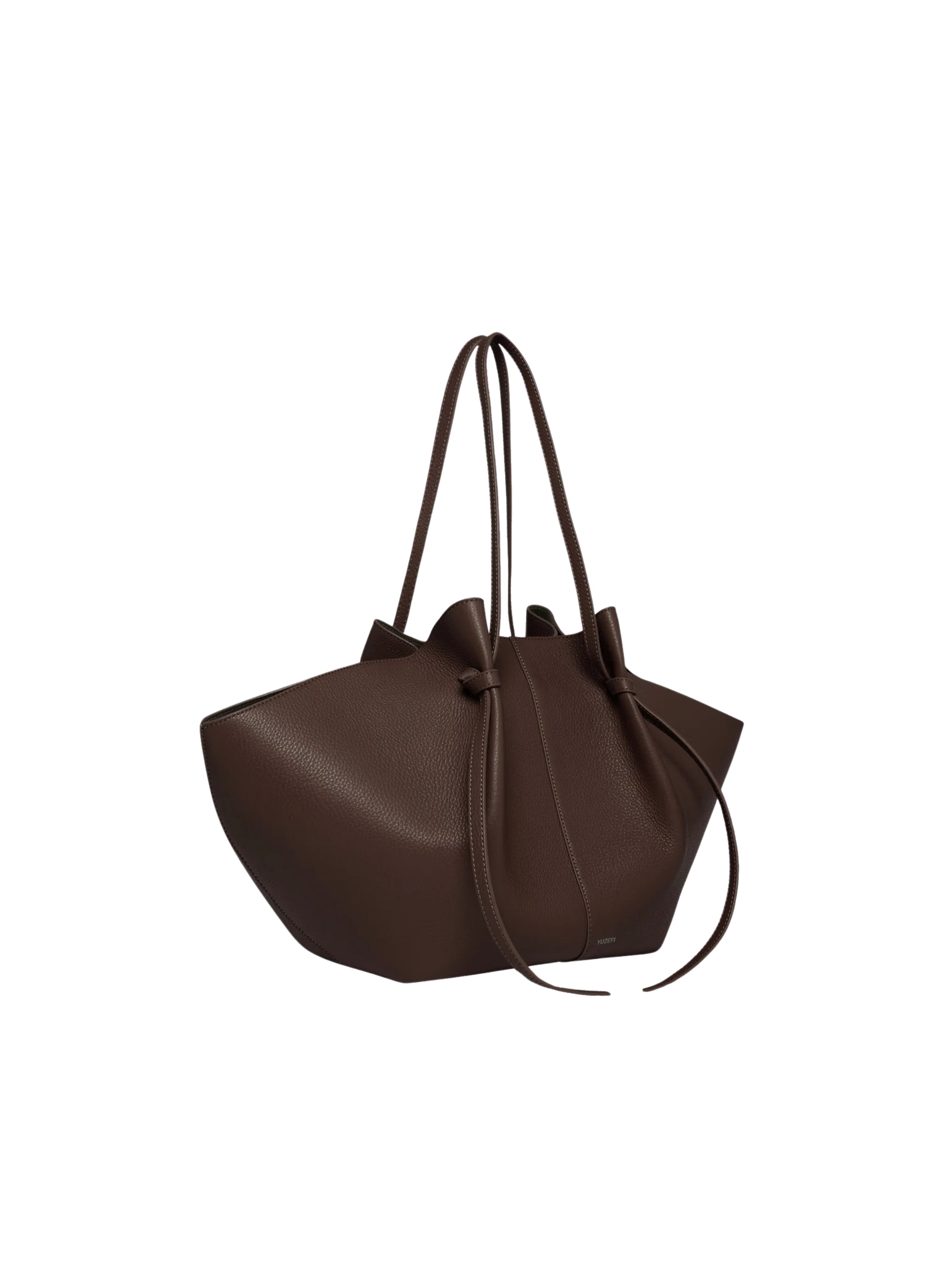 LARGE MOCHI ESPRESSO PEBBLE GRAIN LEATHER